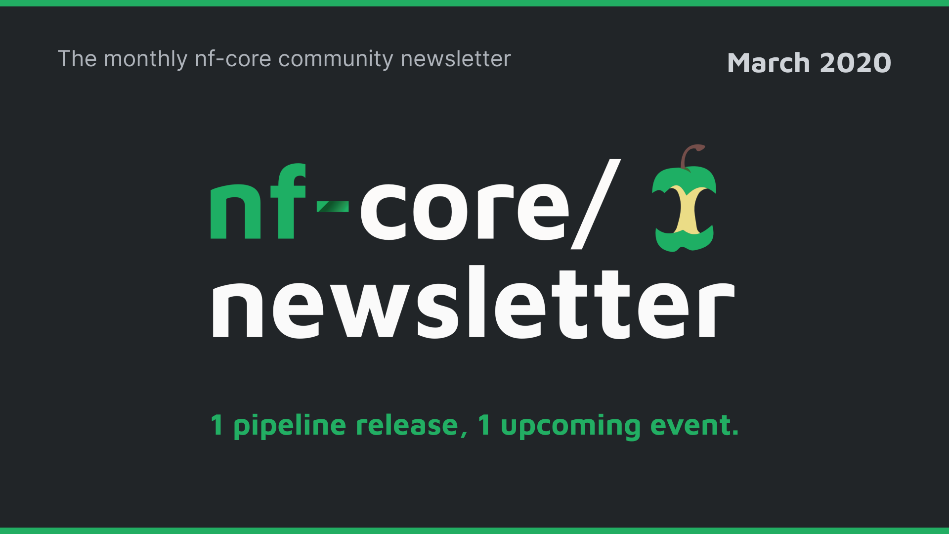 nf-core newsletter — March 2020