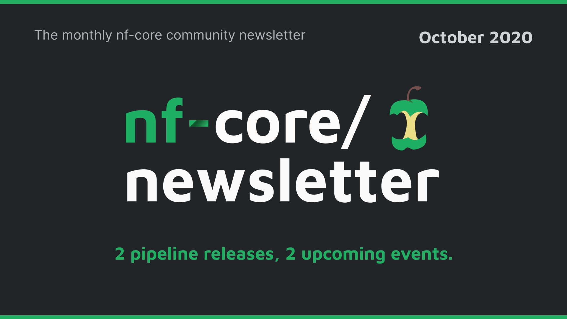 nf-core newsletter — October 2020